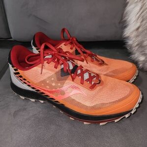 Saucony X Jackrabbit Pwrtrac Peregrine 11 Trail Hiking Sneaker Shoes Orange 12.5